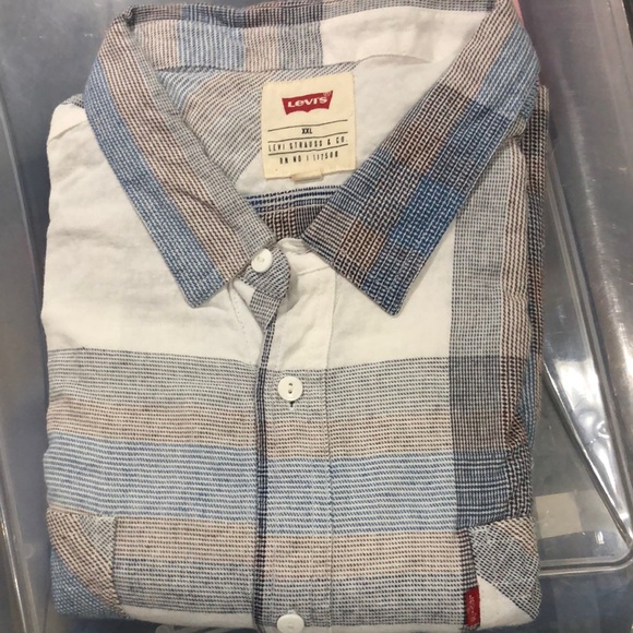 Levi's Other - Levi's Men's Blue and White long sleeve Shirt